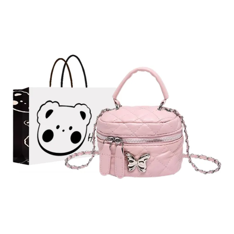 NX DOUGHNUT PU Handbag Regular Women's Black/White/Silver/Pink/Khaki-18