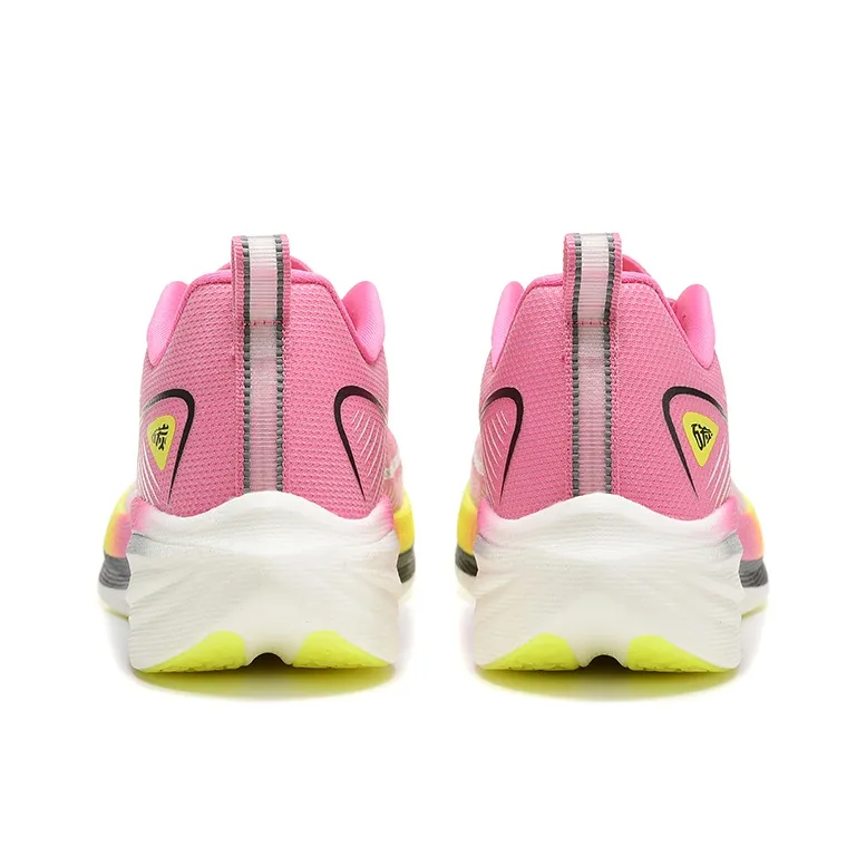 DUANGOU Running Shoes Unisex Low Top Watermelon Red/Yellow Black-4
