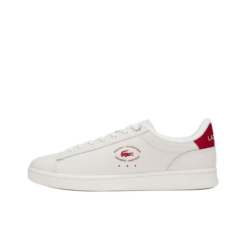 LACOSTE Low Top Skateboard Shoes Men's Ecru-0