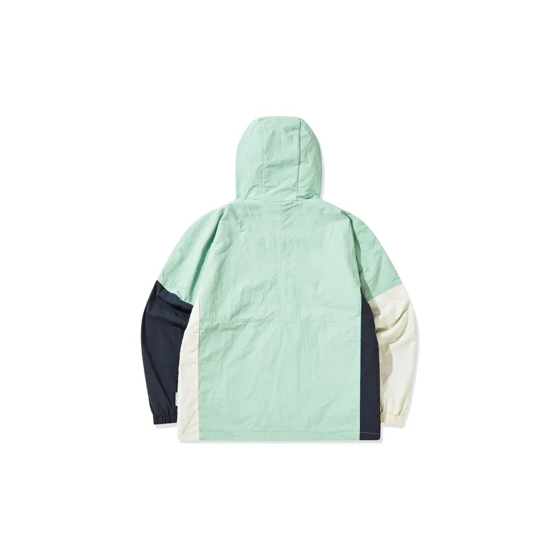 QIAODAN Trench Coat Men's Artemisia Green/starlight Blue-1