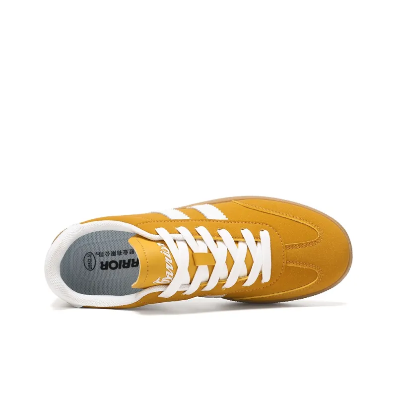 WARRIOR Skateboard Shoes Unisex Low Top Cheese Yellow-3