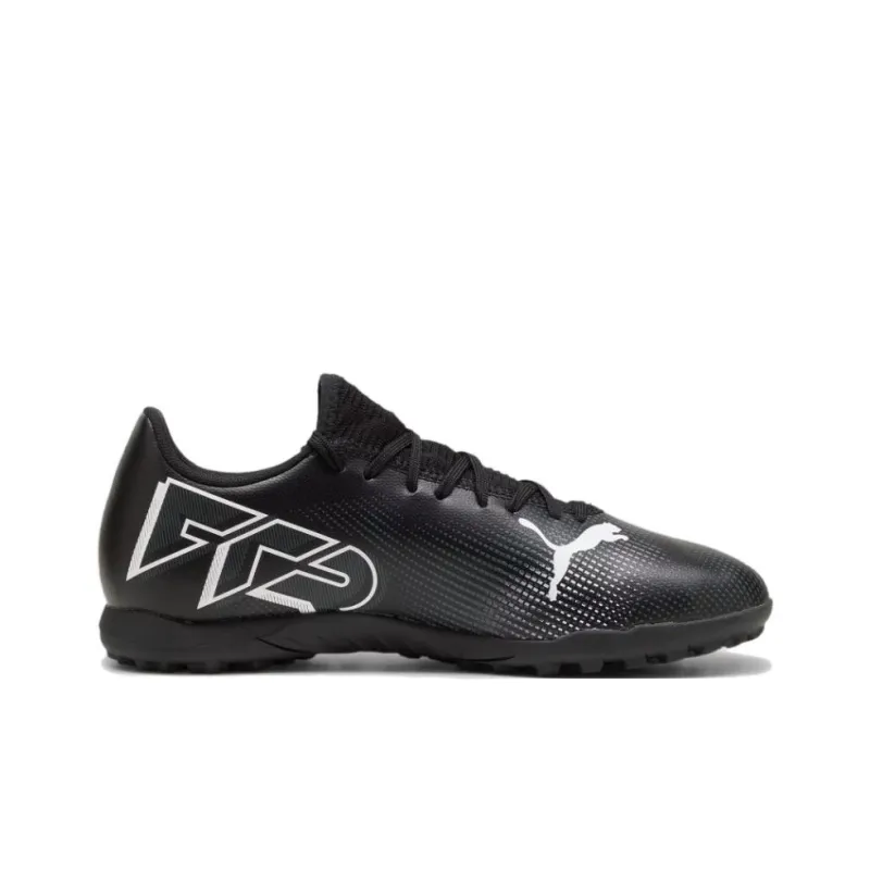 PUMA FUTURE 7 PLAY TT Rubber Broken Studs Anti Slip Wear Resistant Soccer Shoes Men's Black White-1