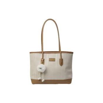 BAODIDAISHU PU Shoulder Bag Tote Handbag Women's White/Pink/Black/Khaki