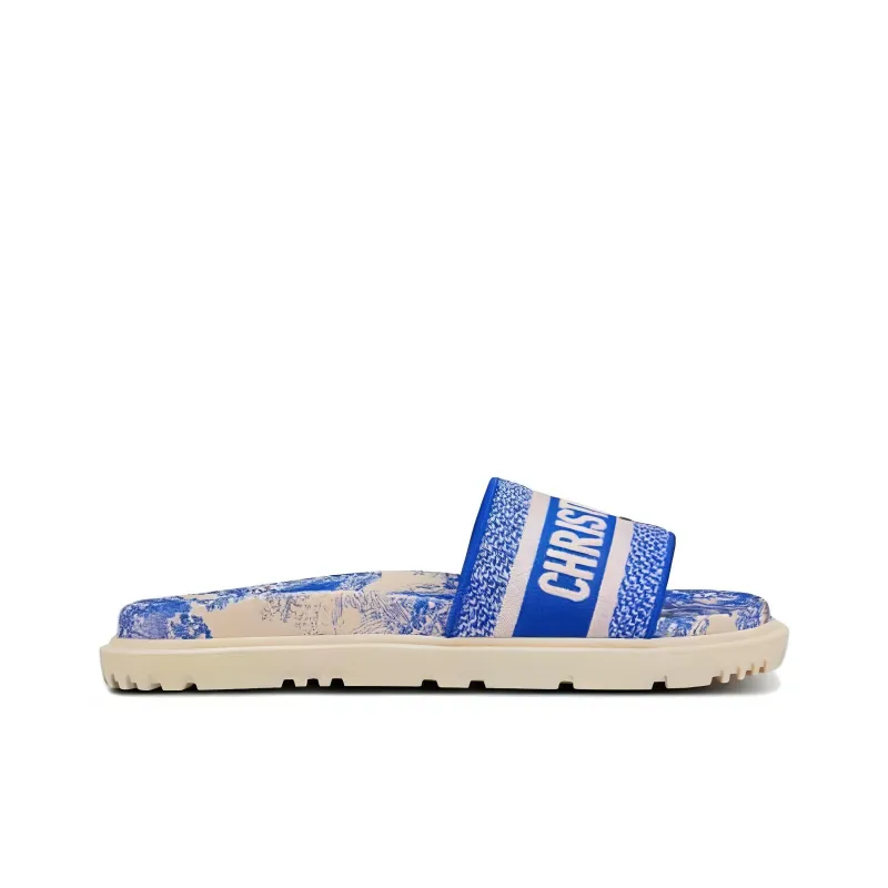 DIOR Dway Slides Blue Women's-1