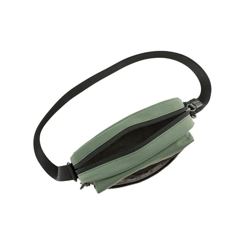 Kipling Polyamide Camera Bag, Shoulder Bag, Crossbody Bag Small Size Unisex Green Patchwork-3