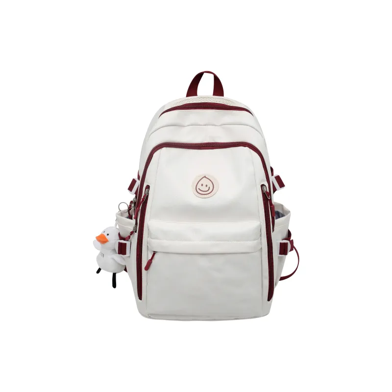 BAODIDAISHU Nylon Backpack Laptop Bag Backpack Regular Unisex Black/Beige/Red/Blue-6