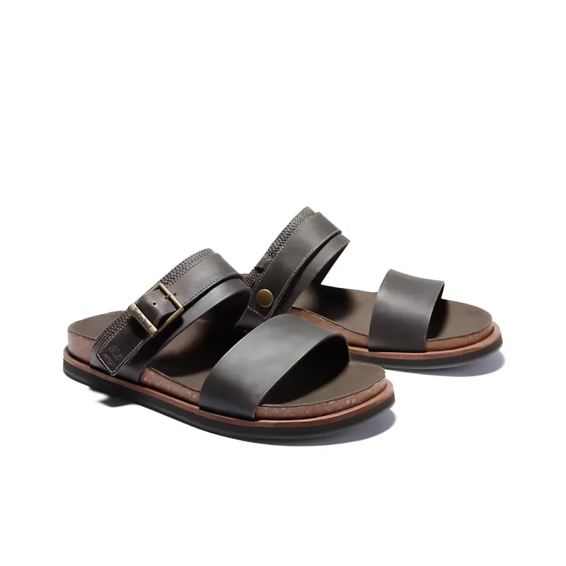 Timberland Rubber Sole Slip-Resistant Slide Slippers Men's Gray-1