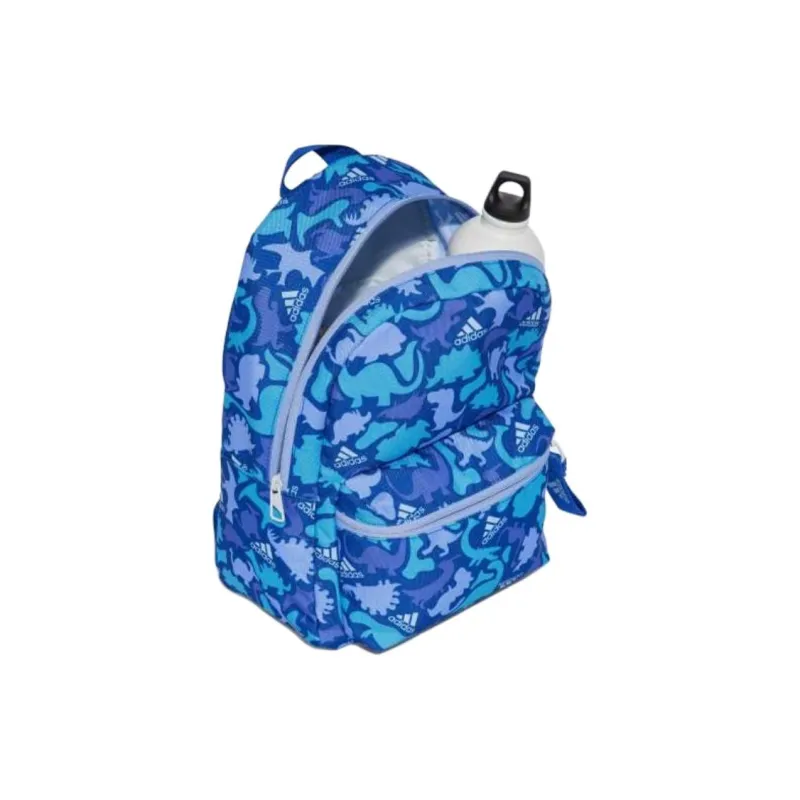 Adidas Polyester Backpack Unisex Royal Blue With Multicolor Accents-1