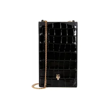 Alexander McQueen Skull Embossed Phone Pouch