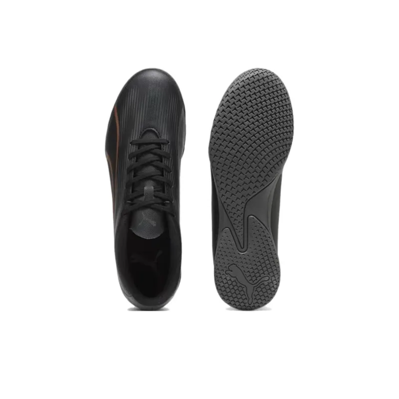 PUMA Ultra Play Indoor Anti Slip Wear Resistant Soccer Shoes Unisex Black-3