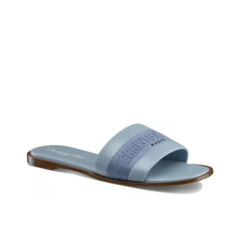 DIOR Slide Slippers Women's Light Blue-3