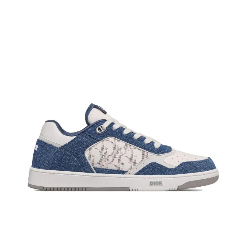 DIOR B27 Low White Blue Denim-1