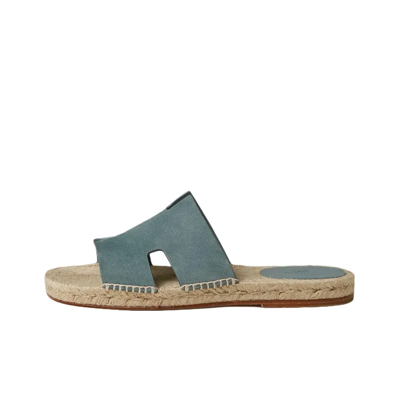 HERMES Antigua Slide Slippers Women's Antarctic Gray-0