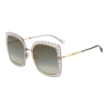 Jimmy Choo Subject To Official Website Irregular Shape Sunglasses Women's Gold