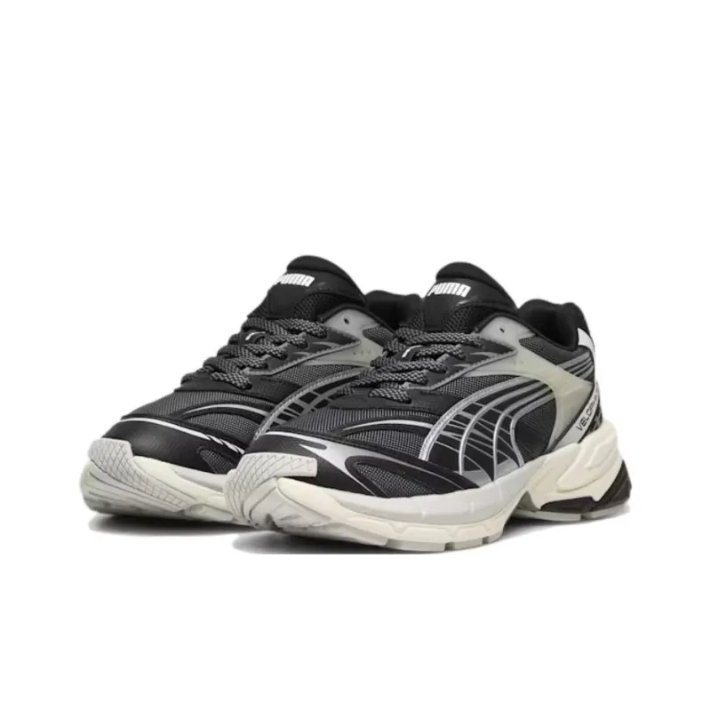 PUMA Velophasis Anti Slip Wear Resistant Low Top Running Shoes Unisex Black-2