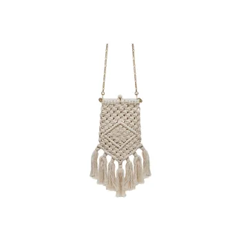 Strathberry Cotton Textiles Shoulder Bag Crossbody Bag Women's White