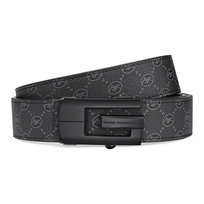 FAIRWHALE Pvc Leather Belts Men's Width 3.5CM-2