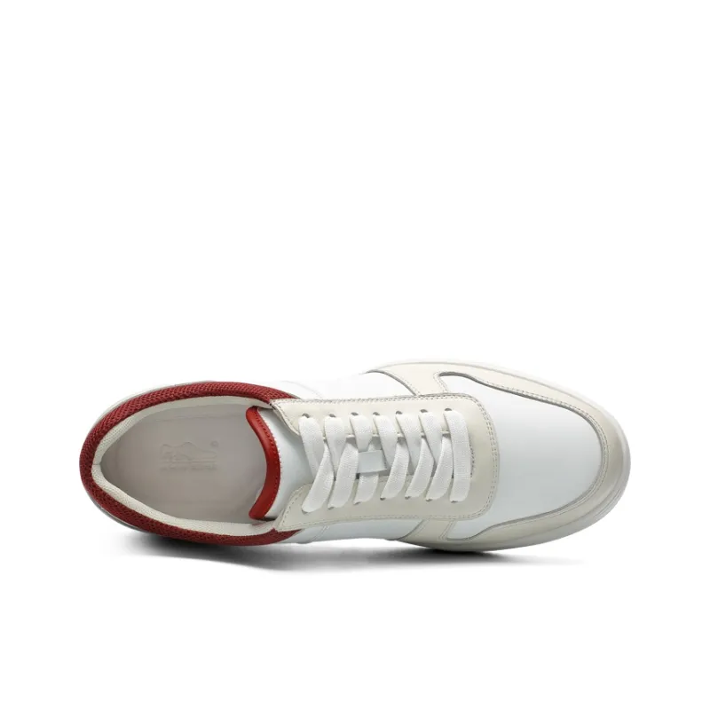 He Jinchang Low Top Skateboard Shoes Men's Beige Yellow-3