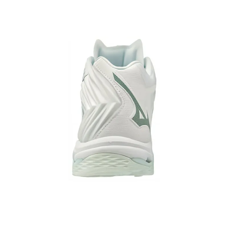 Mizuno Women's Wave Lightning Z5 Mid 'White Green'-1