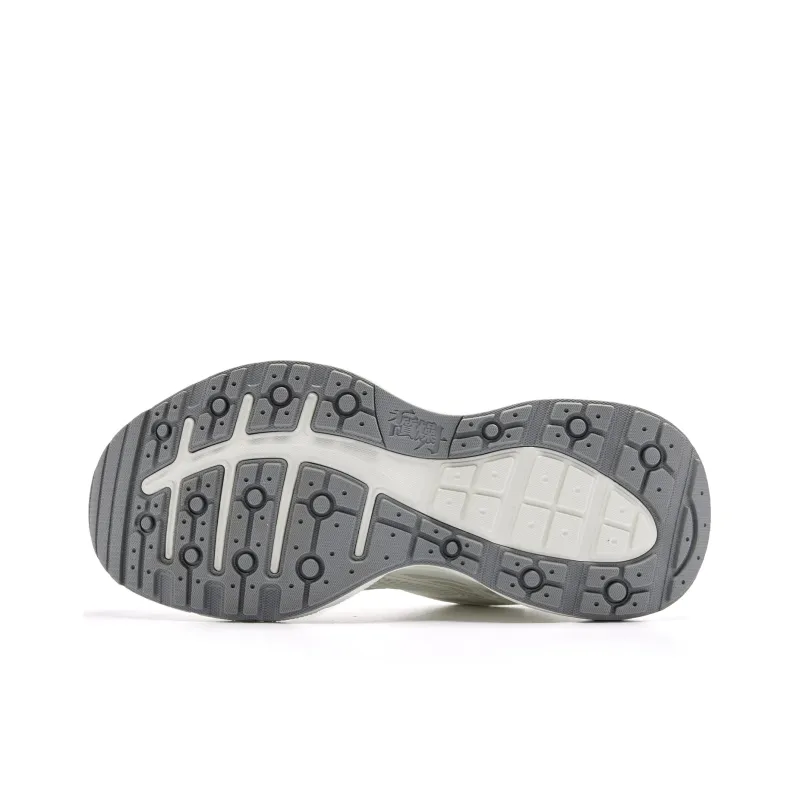 QIAODAN Kaiyuan 2K Coverage Rebound Wear-Resistant Lightweight Slip-Resistant Low-Top Casual Shoes Women's White Gray-4