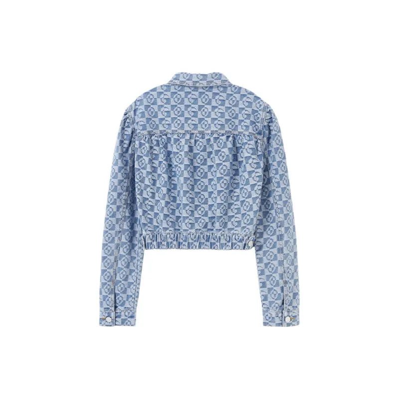 COCOON Denim Jacket Women's Jacquard-1