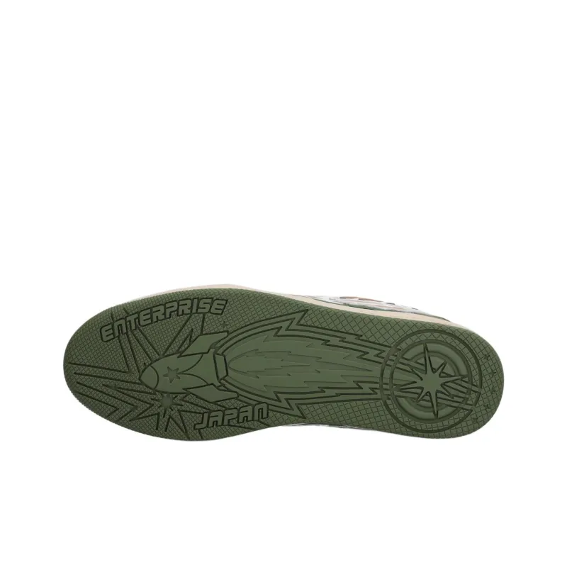ENTERPRISE JAPAN Ej Egg Rocket Low Top Skateboard Shoes Men's Green-4