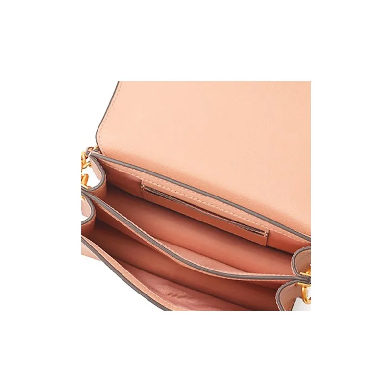 TORY BURCH Robinson Leather Trunk Bag, Crossbody Bag, Shoulder Bag Women's Pink-5