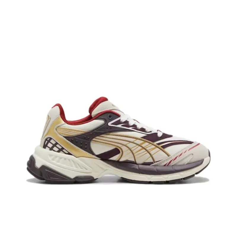PUMA PLAY LOUD Slip Resistant Low Top Casual Shoes Unisex Beige Brown-1