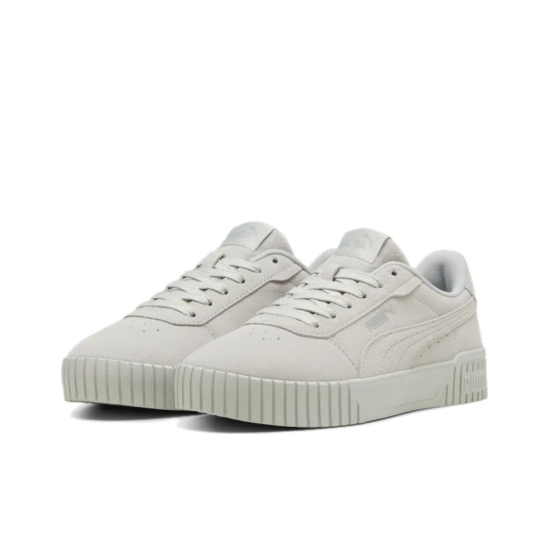 PUMA Carina 2.0 Anti Slip Wear Resistant Low Top Skateboard Shoes Women's Ecru-2