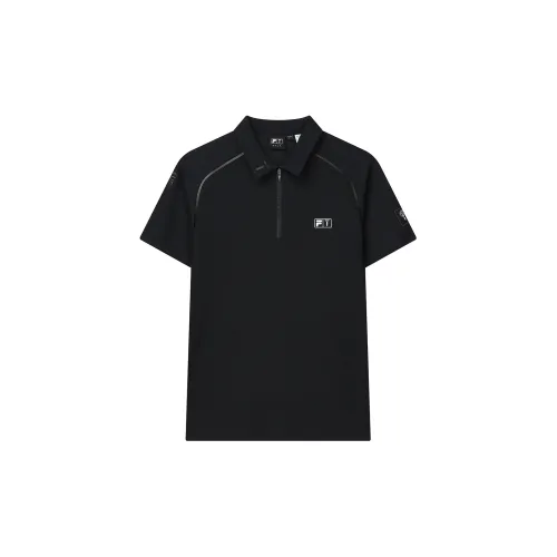 FILA GOLF Series Polo Shirts Men Black