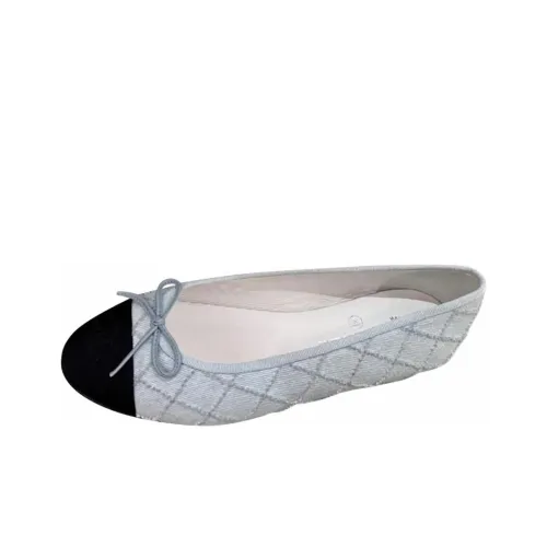 CHANEL 23P SS Casual Single Shoes Women's Light Blue