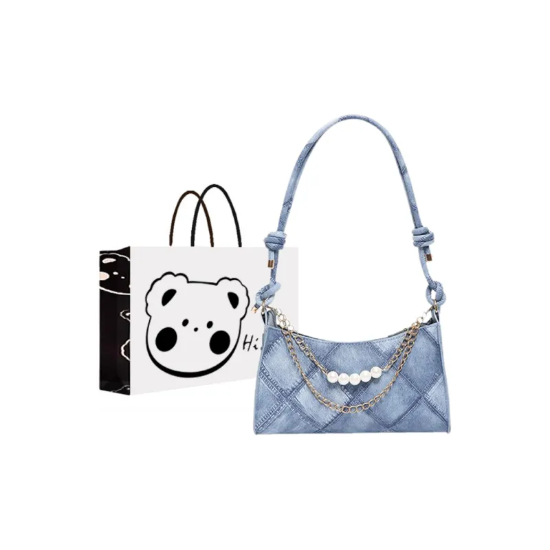 NX DOUGHNUT PU Shoulder Bag, Handbag, Shoulder Bag, Crossbody Bag Regular Women's Black/Gray/Blue-14