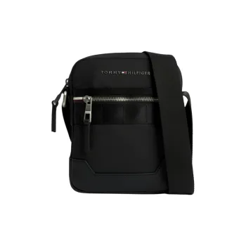 Tommy Hilfiger Polyester Shoulder Bag, Crossbody Bag Small Size Men's Black