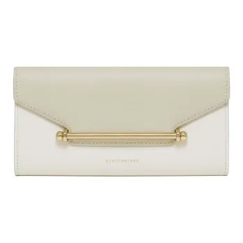 Strathberry Smooth Calf Leather Wallets Shoulder Bag Crossbody Bag Women's White