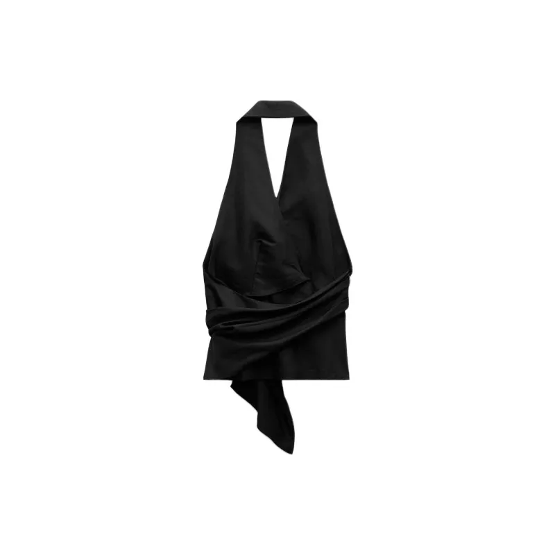 ZARA ZW Series Tank Tops Women's Black-1