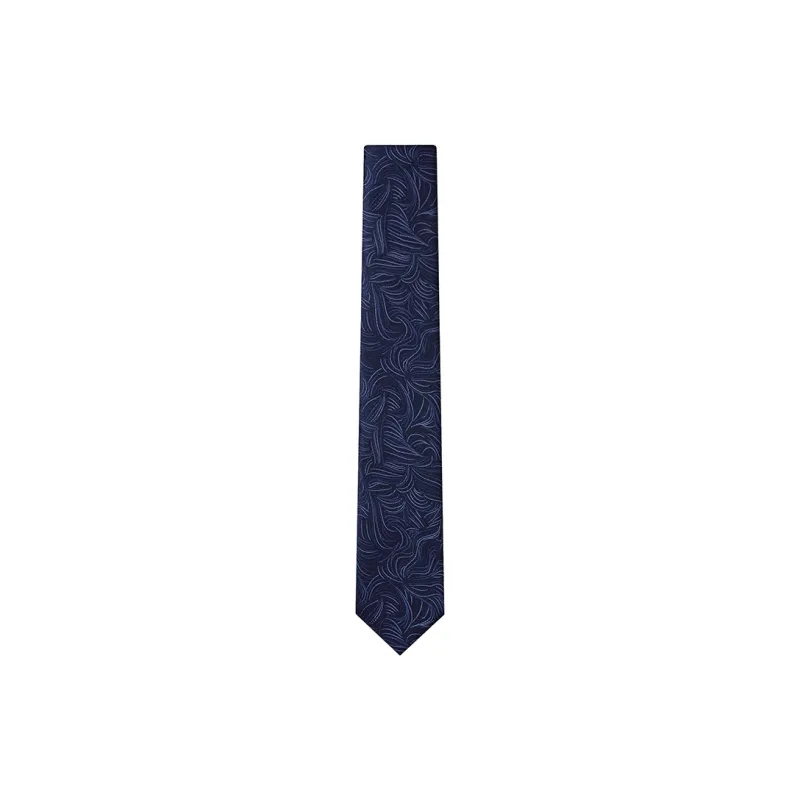 GIEVES CHARLES Mulberry Silk Ties Men's Blue-2