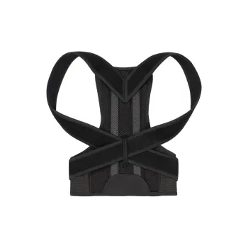 Youyou Back Support Braces Breathable Protective Compression Slip Resistant Black PU Polyester Unisex