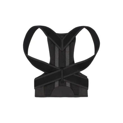 Youyou Back Support Braces Breathable Protective Compression Slip Resistant Black PU Polyester Unisex