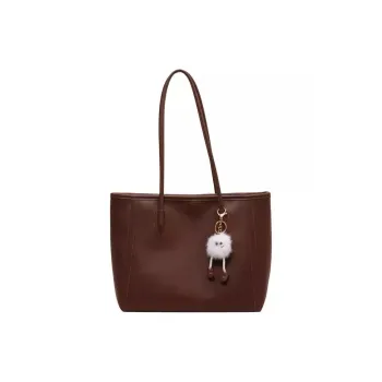 Carksky PU Tote Shoulder Bag Handbag Women's Black/Brown/Ecru/Khaki