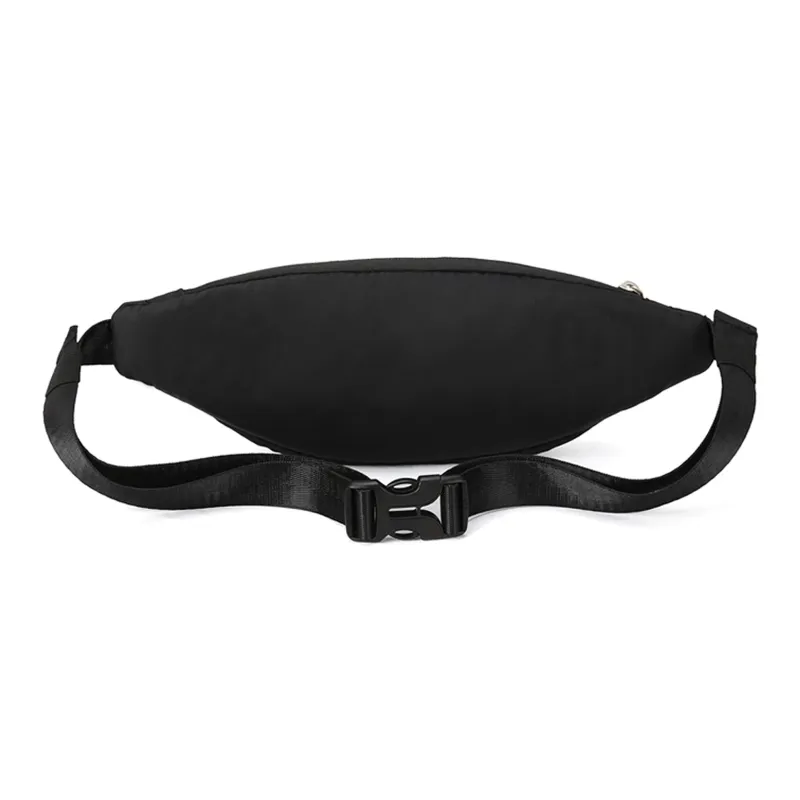 JEANSWEST Fabric Fanny Pack Regular Unisex Black/Pink Army Green Peacock Blue Light Blue Purple-2
