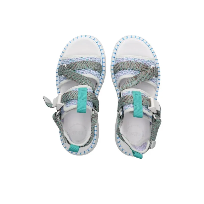 Chloe Lilli Strap Sandals Women's Blue-4