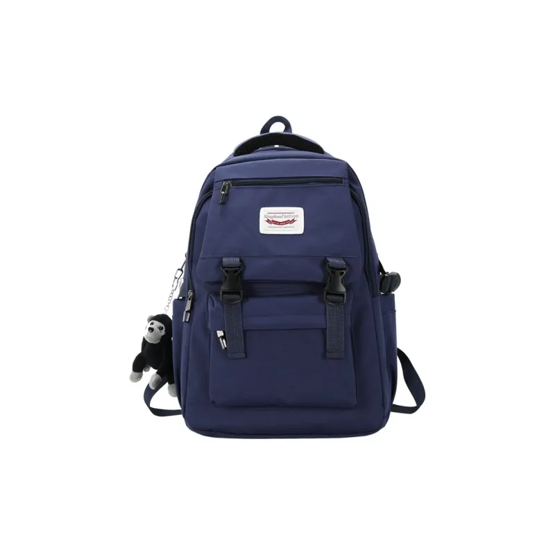 Venerable Brahma Nylon Backpack Unisex Gray/Black/Purple/Blue/Pink-6