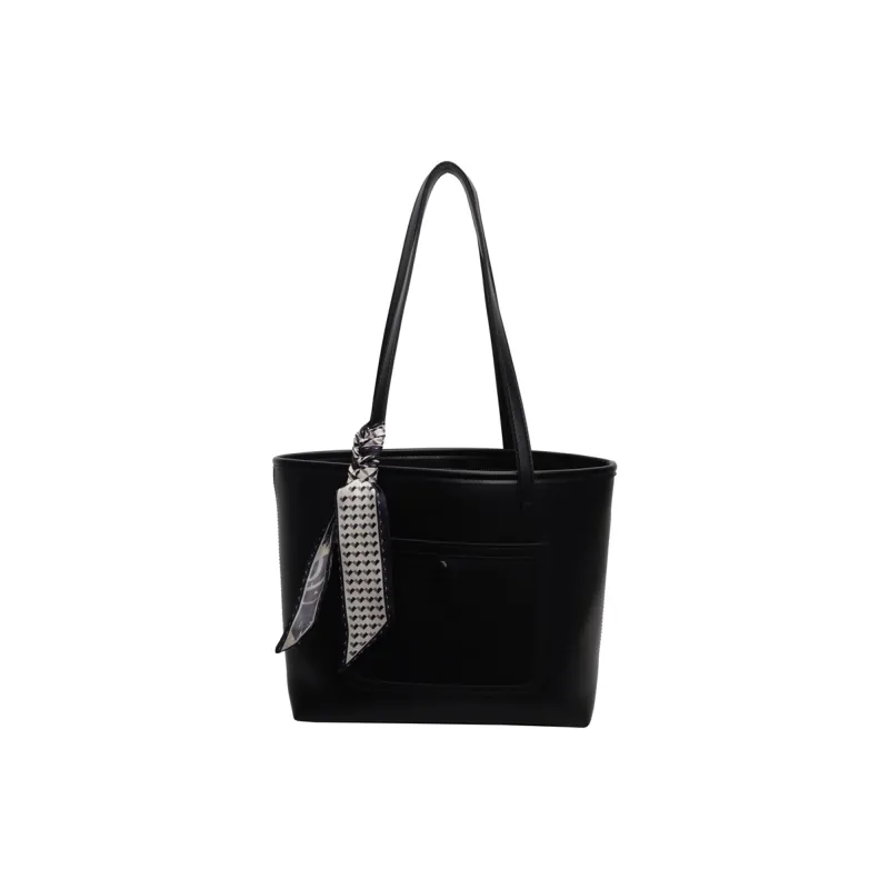 BAODIDAISHU PU Tote Bag Shoulder Bag Women's Ecru/Black/Khaki/Brown-6