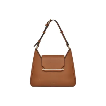 Strathberry Grained Calfskin Hobo Bag Handbag Shoulder Bag Women's Tan