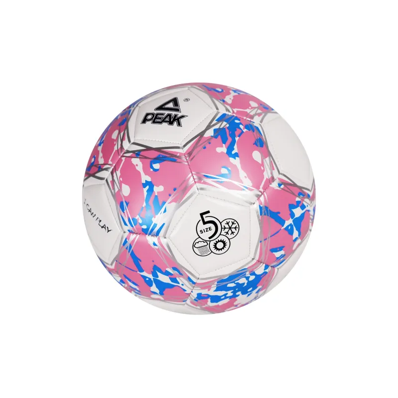 PEAK Size 4 5 Size Soccer PVC Machine Stitched Soccer Ball Unisex Pink White Blue-7