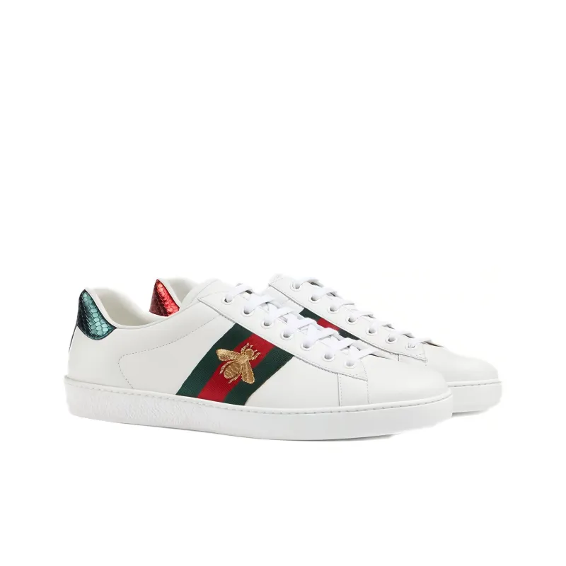 GUCCI Ace Embroidered Bee Sneakers-1