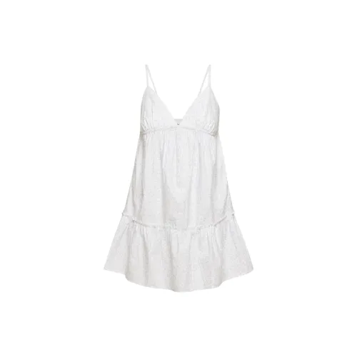 ARITZIA Slip Dresses Women's White Cruise Blue/White Background Print