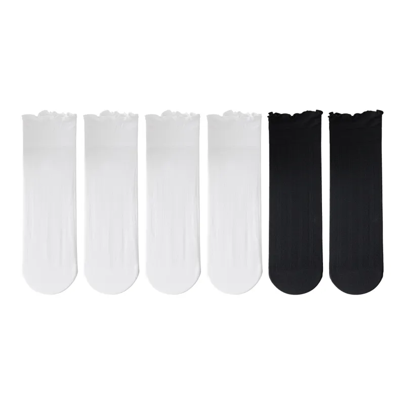 XXLLG Mid Calf Socks Women's 6 Pack-3