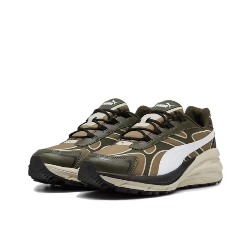 PUMA Hypnotic Anti-Slip Wear-Resistant Low-Top Casual Shoes Unisex Olive-2