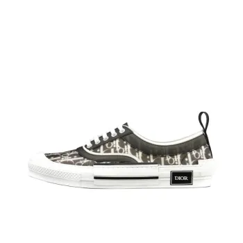 DIOR B23 Low Black Oblique Canvas
